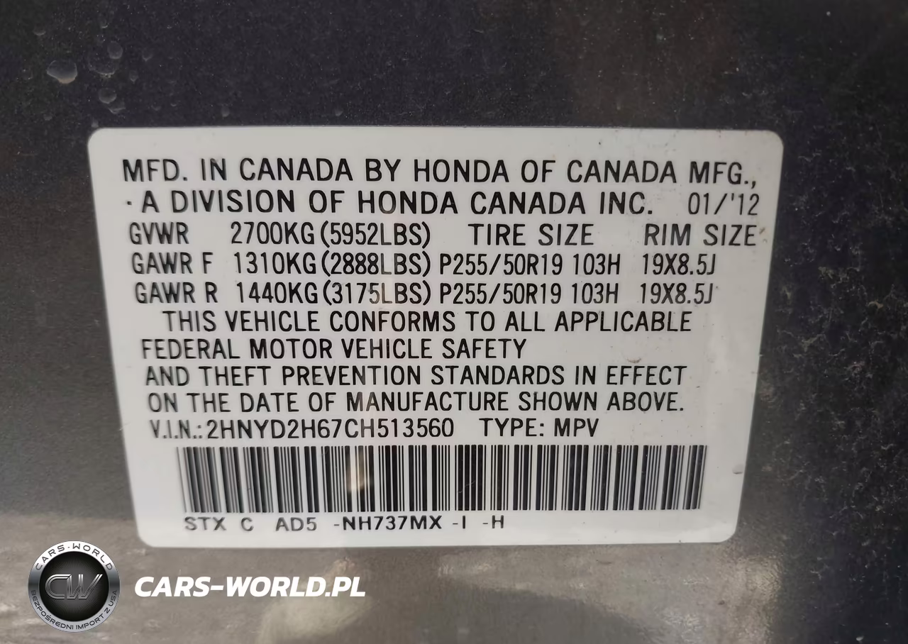 2012 Acura Mdx Advance VIN:2HNYD2H67CH513560 - 9