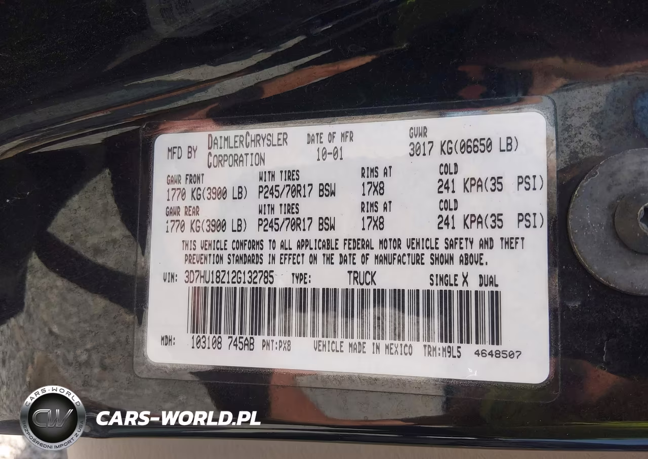 2002 Dodge Ram 1500 St VIN:3D7HU18Z12G132785 - 9