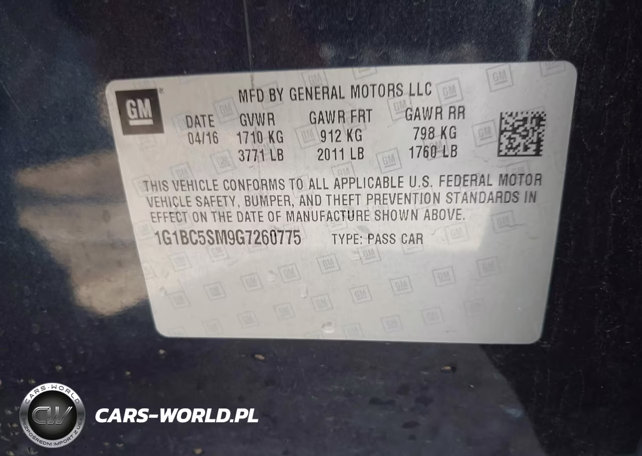 2016 Chevrolet Cruze Ls Auto VIN:1G1BC5SM9G7260775 - 9
