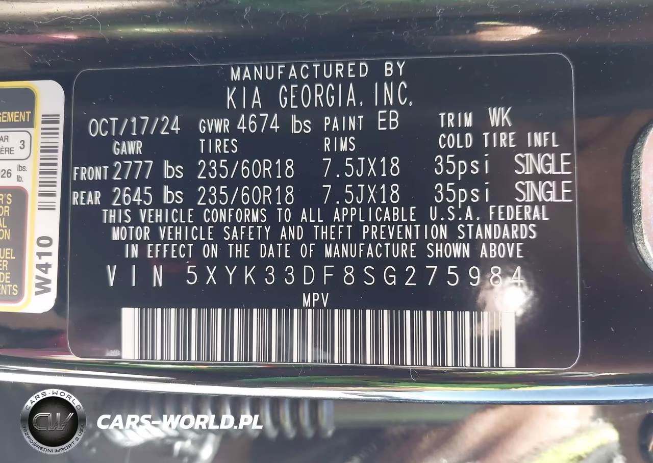 2025 Kia Sportage Ex VIN:5XYK33DF8SG275984 - 9