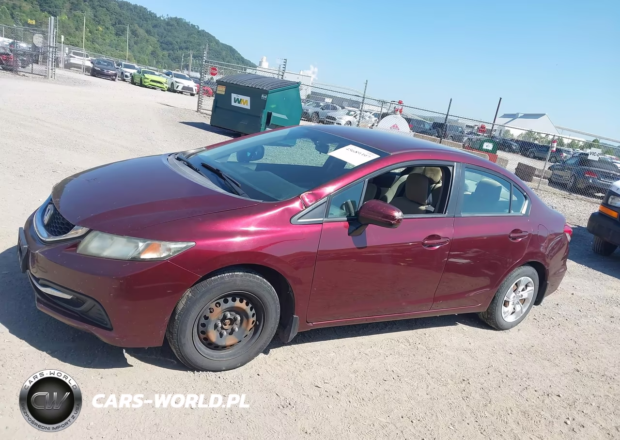 2014 Honda Civic Lx VIN:19XFB2F51EE026981 - 14