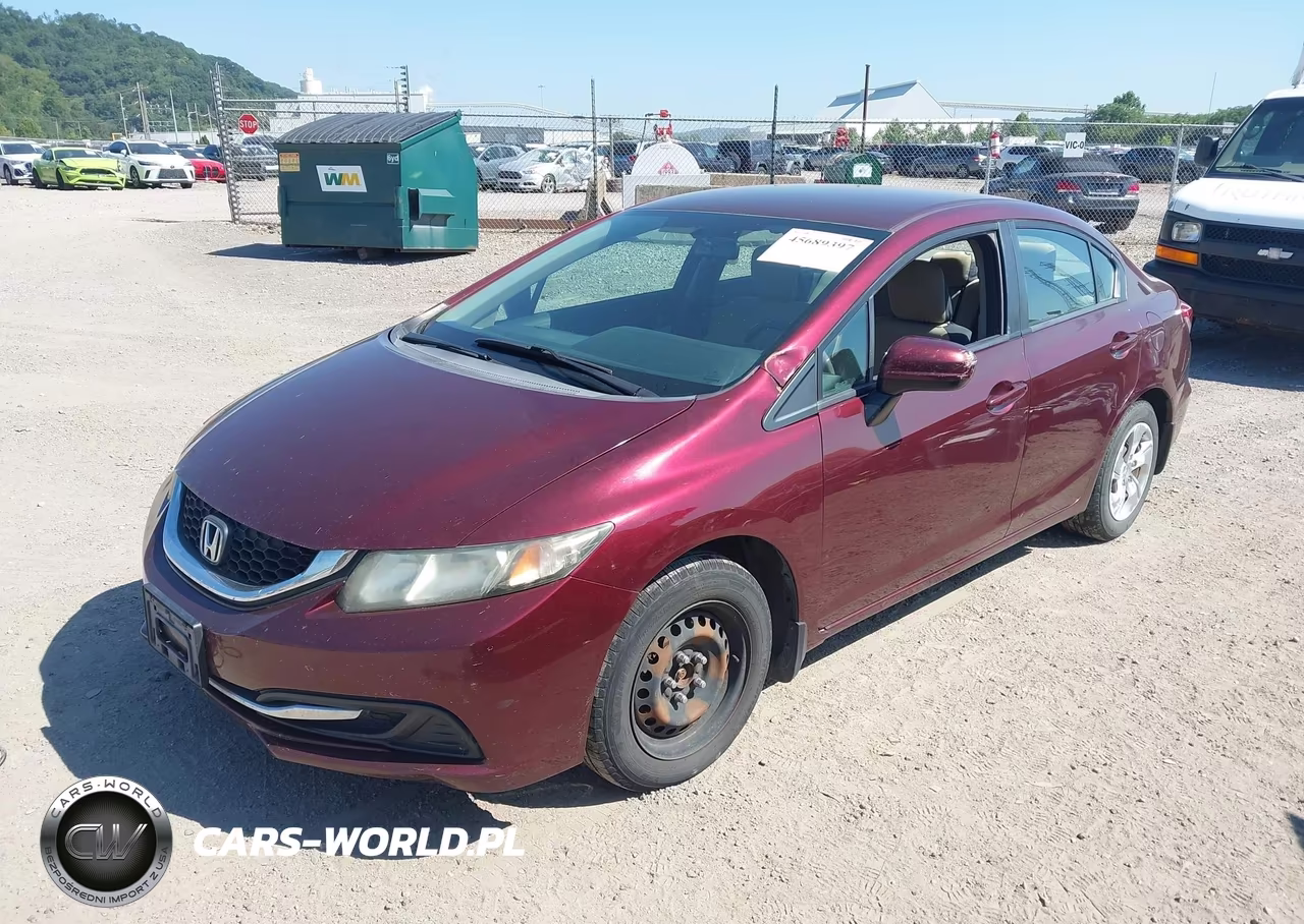 2014 Honda Civic Lx VIN:19XFB2F51EE026981 - 2