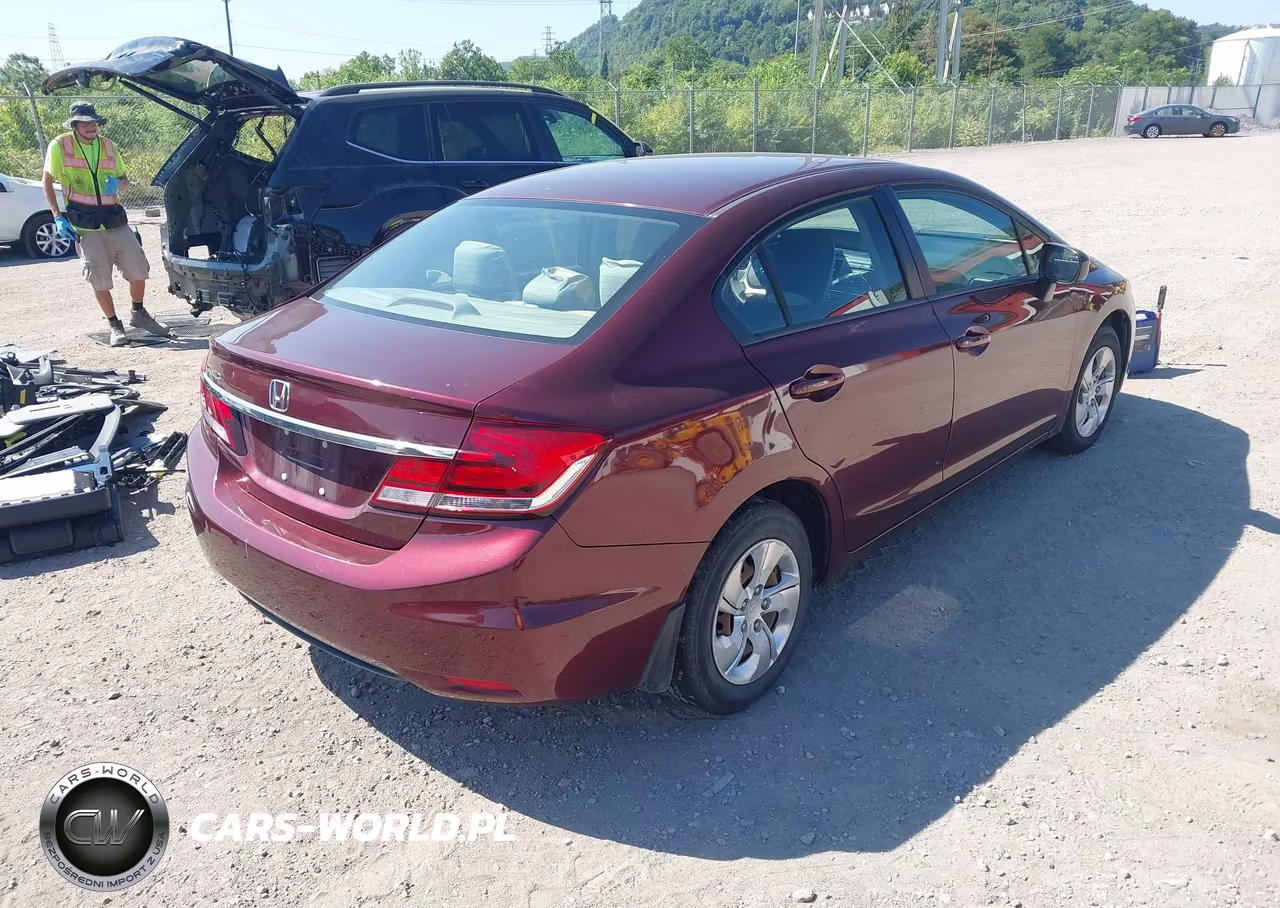 2014 Honda Civic Lx VIN:19XFB2F51EE026981 - 4