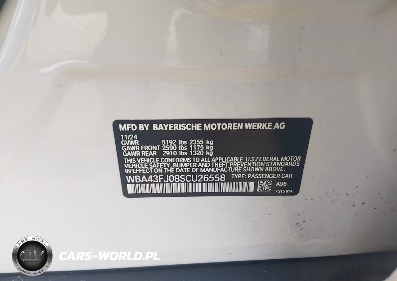 2025 BMW 530I VIN:WBA43FJ08SCU26558 - 9