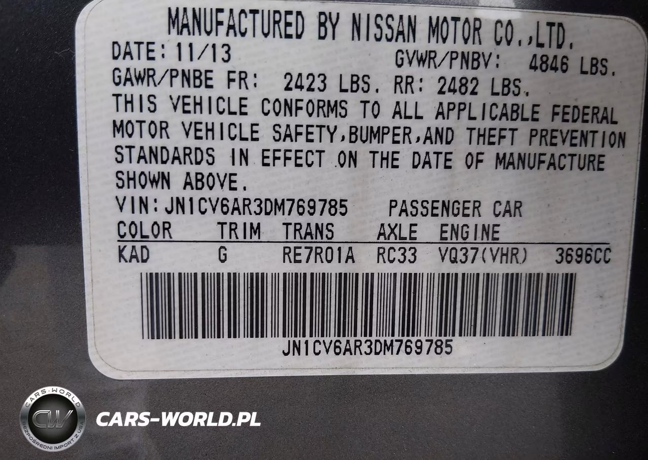 2013 Infiniti G37X VIN:JN1CV6AR3DM769785 - 9