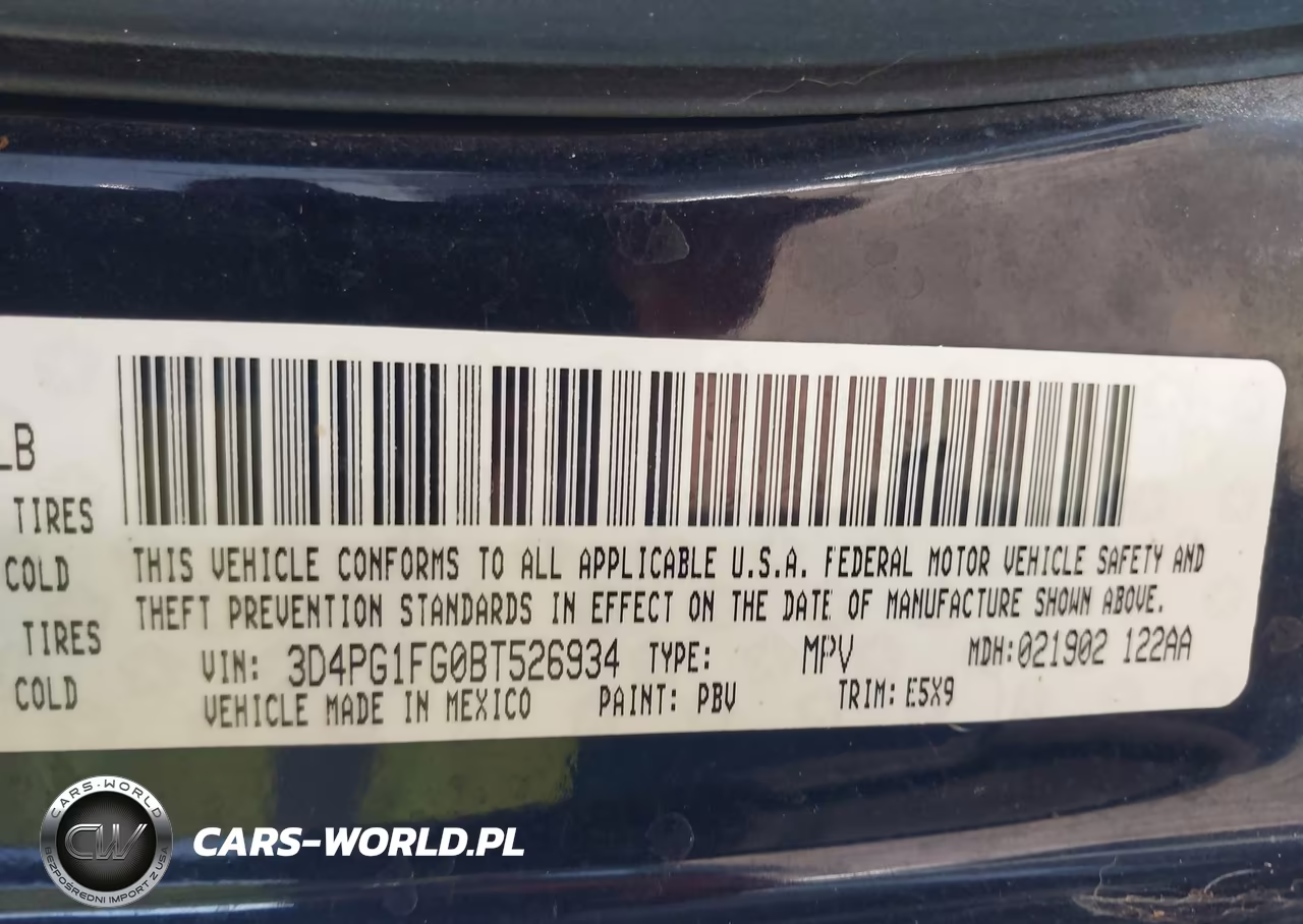 2011 Dodge Journey Mainstreet VIN:3D4PG1FG0BT526934 - 9