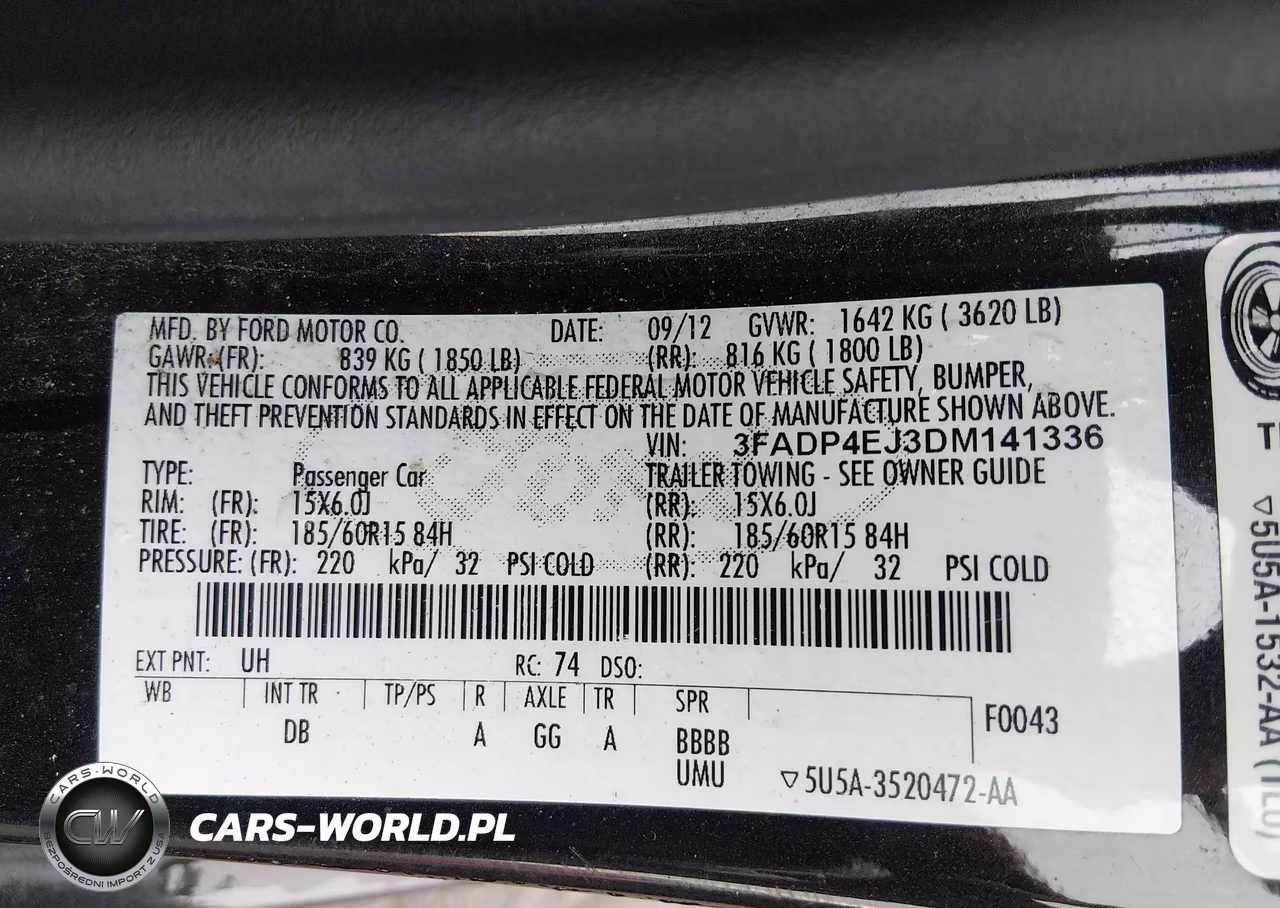 2013 Ford Fiesta Se VIN:3FADP4EJ3DM141336 - 9