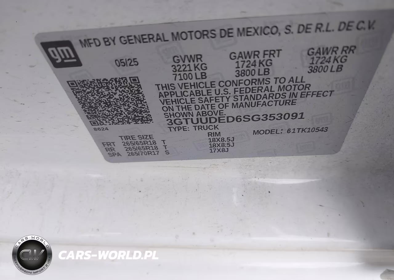 2025 GMC Sierra 1500 4Wd Short Box Slt VIN:3GTUUDED6SG353091 - 9