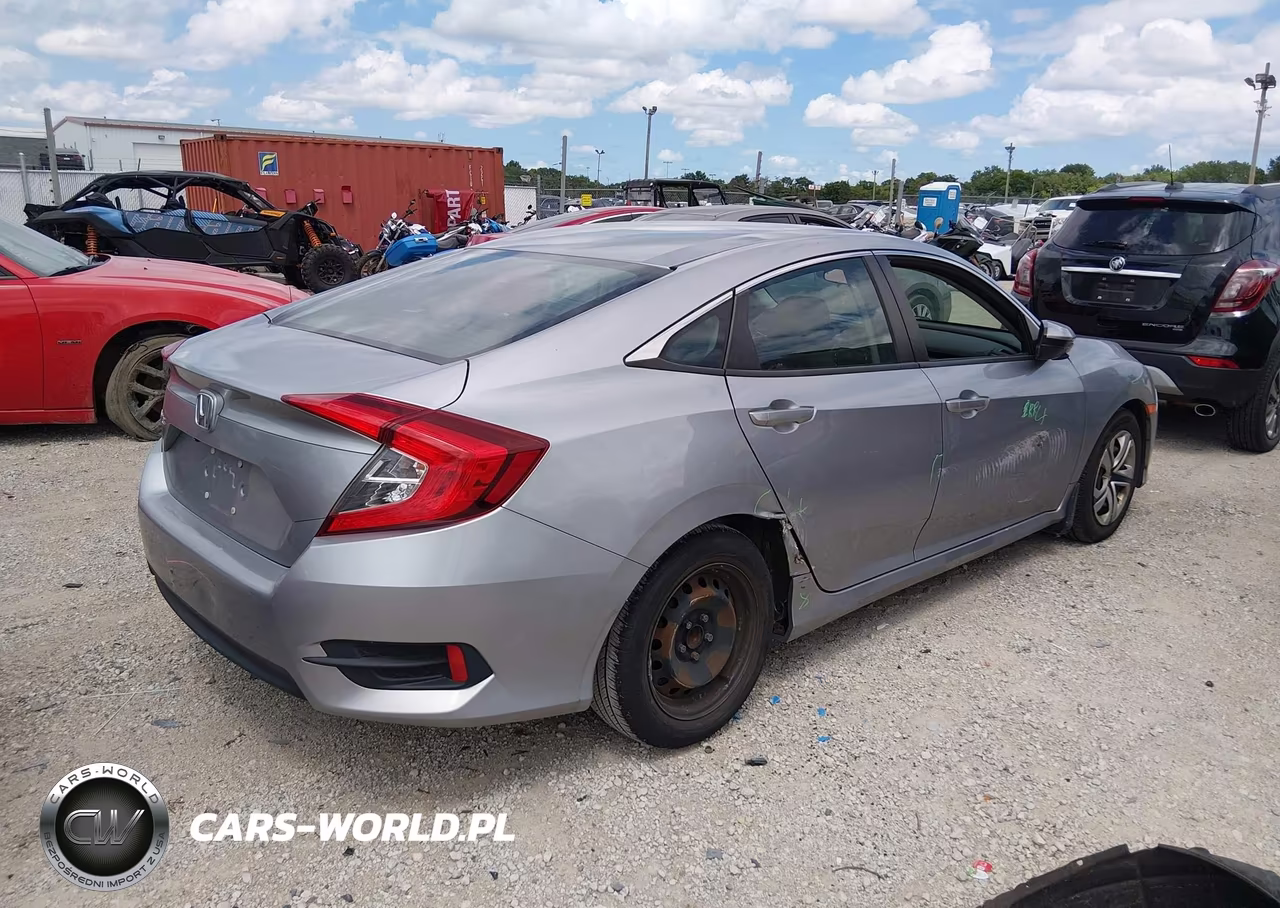 2018 Honda Civic Lx VIN:19XFC2F66JE001283 - 4
