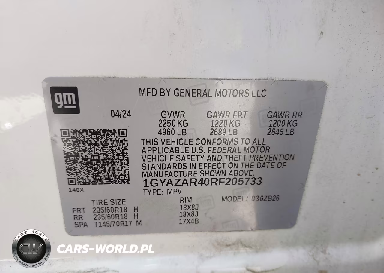 2024 Cadillac Xt4 Fwd Luxury VIN:1GYAZAR40RF205733 - 9