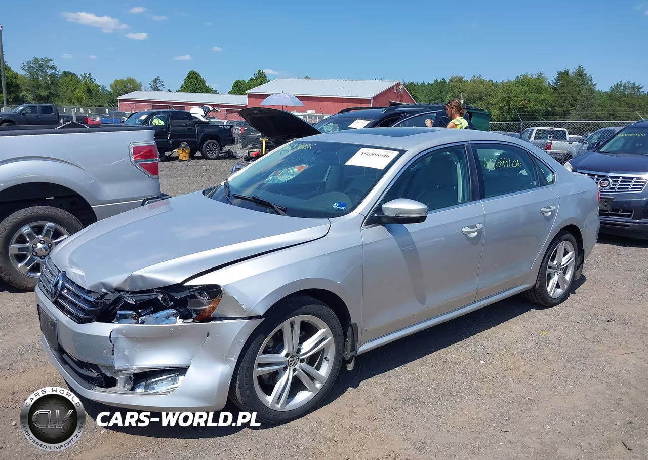 2015 Volkswagen Passat 2.0L Tdi Sel Premium VIN:1VWCV7A38FC032571 - 2