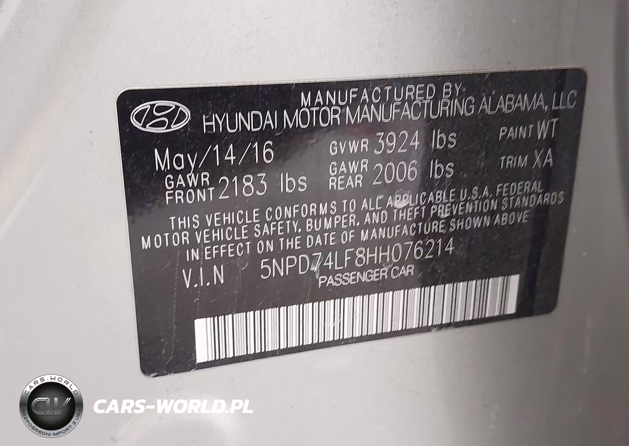 2017 Hyundai Elantra Se VIN:5NPD74LF8HH076214 - 9