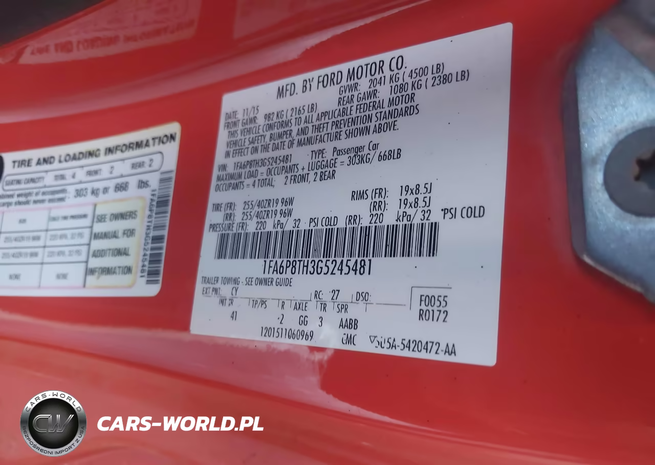 2016 Ford Mustang Ecoboost VIN:1FA6P8TH3G5245481 - 9
