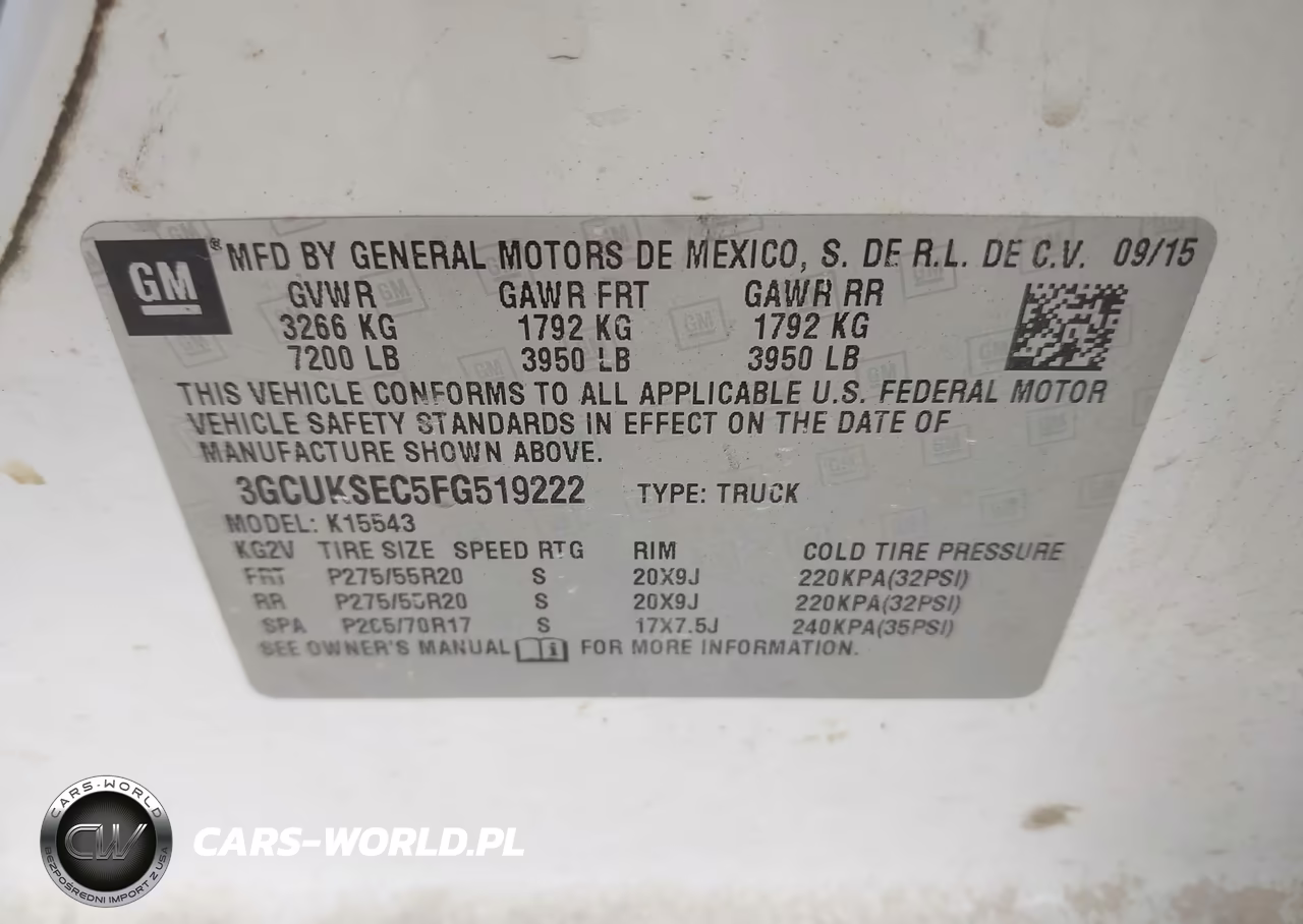2015 Chevrolet Silverado 1500 Ltz VIN:3GCUKSEC5FG519222 - 9