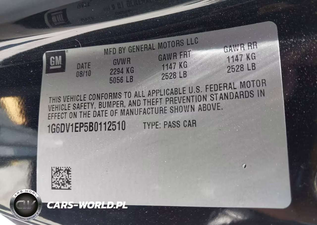 2011 Cadillac Cts-V VIN:1G6DV1EP5B0112510 - 9