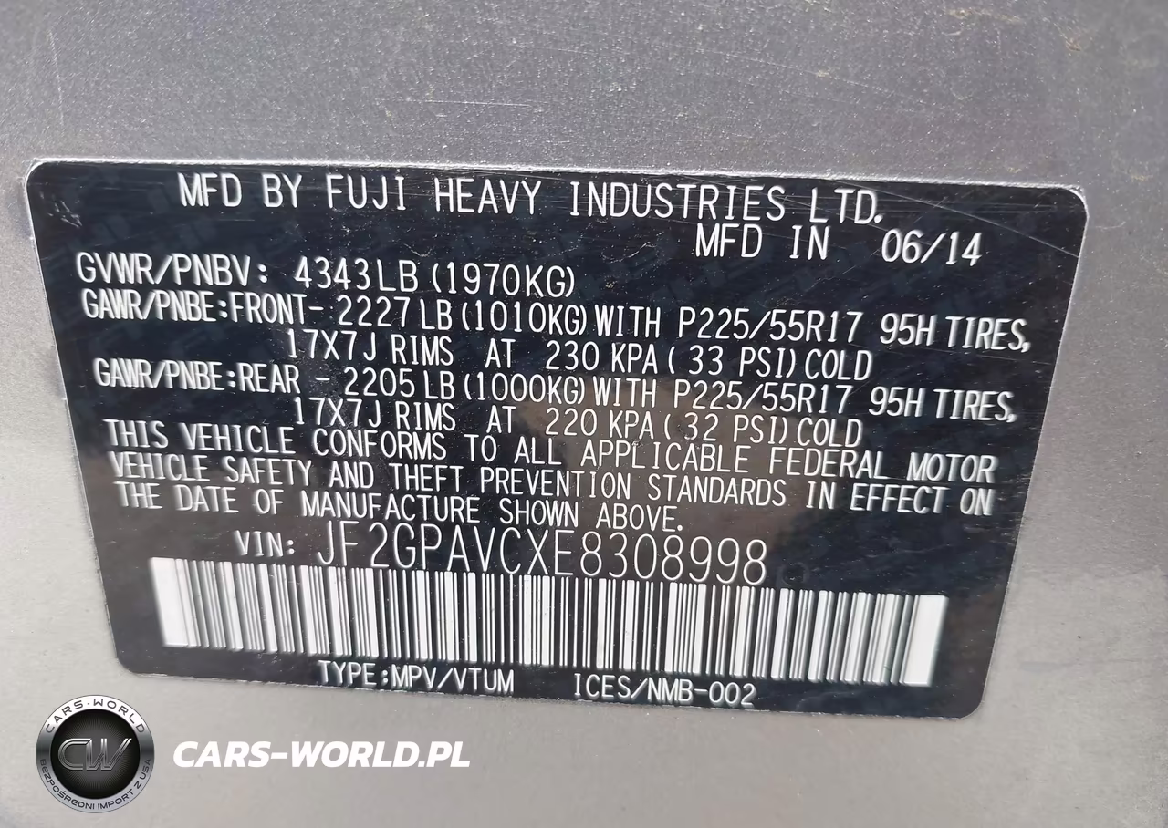 2014 Subaru Xv Crosstrek 2.0 Premium VIN:JF2GPAVCXE8308998 - 9