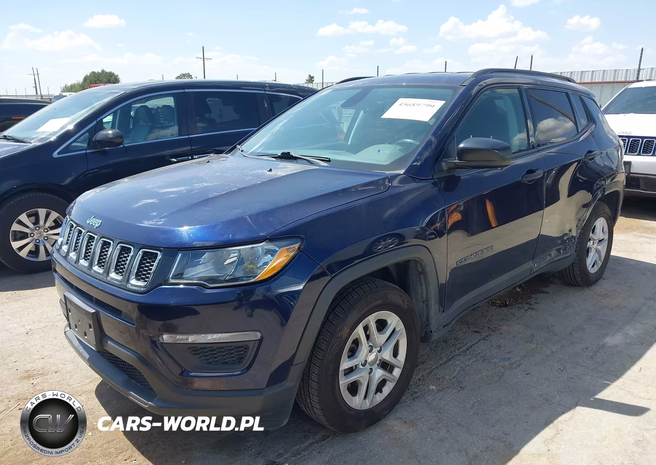 2018 Jeep Compass Sport Fwd VIN:3C4NJCAB7JT123304 - 2