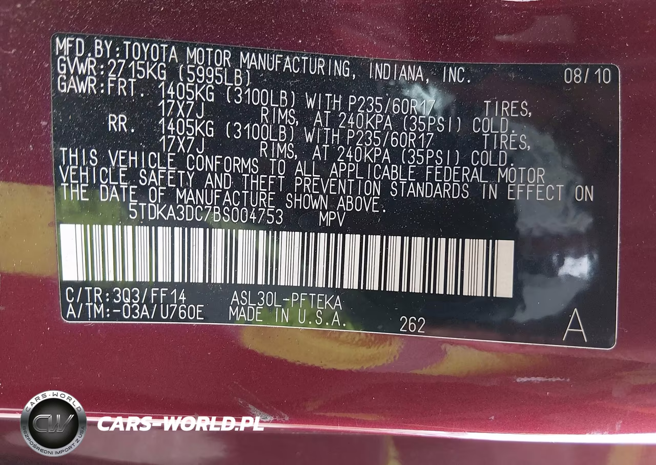 2011 Toyota Sienna VIN:5TDKA3DC7BS004753 - 9