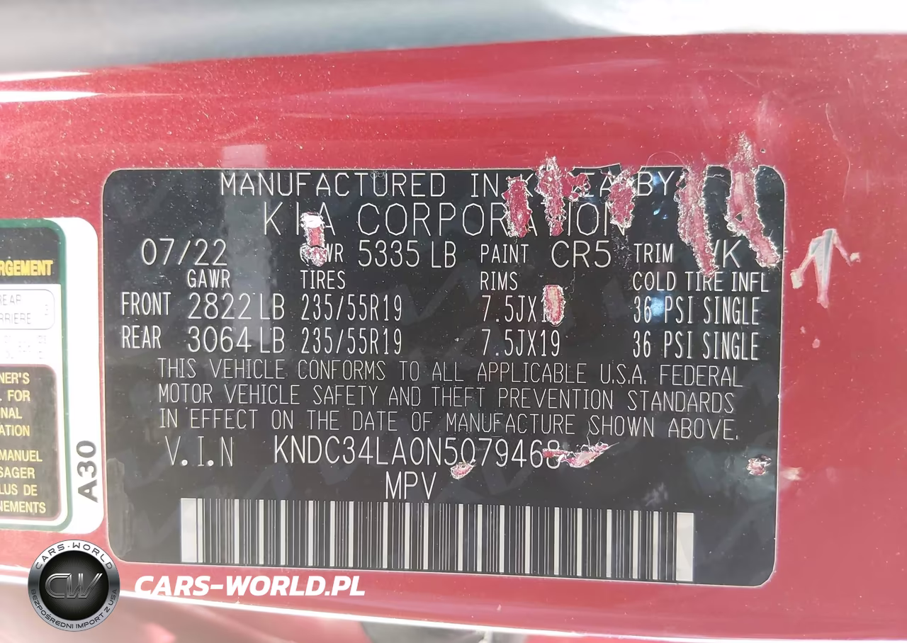2022 Kia Ev6 Wind VIN:KNDC34LA0N5079468 - 9