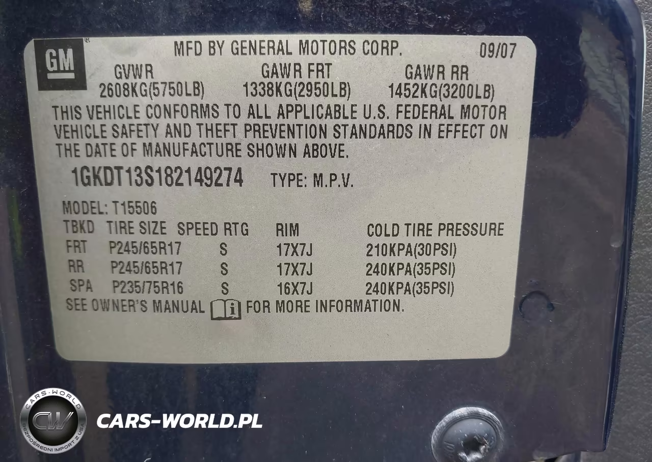 2008 GMC Envoy Sle VIN:1GKDT13S182149274 - 9