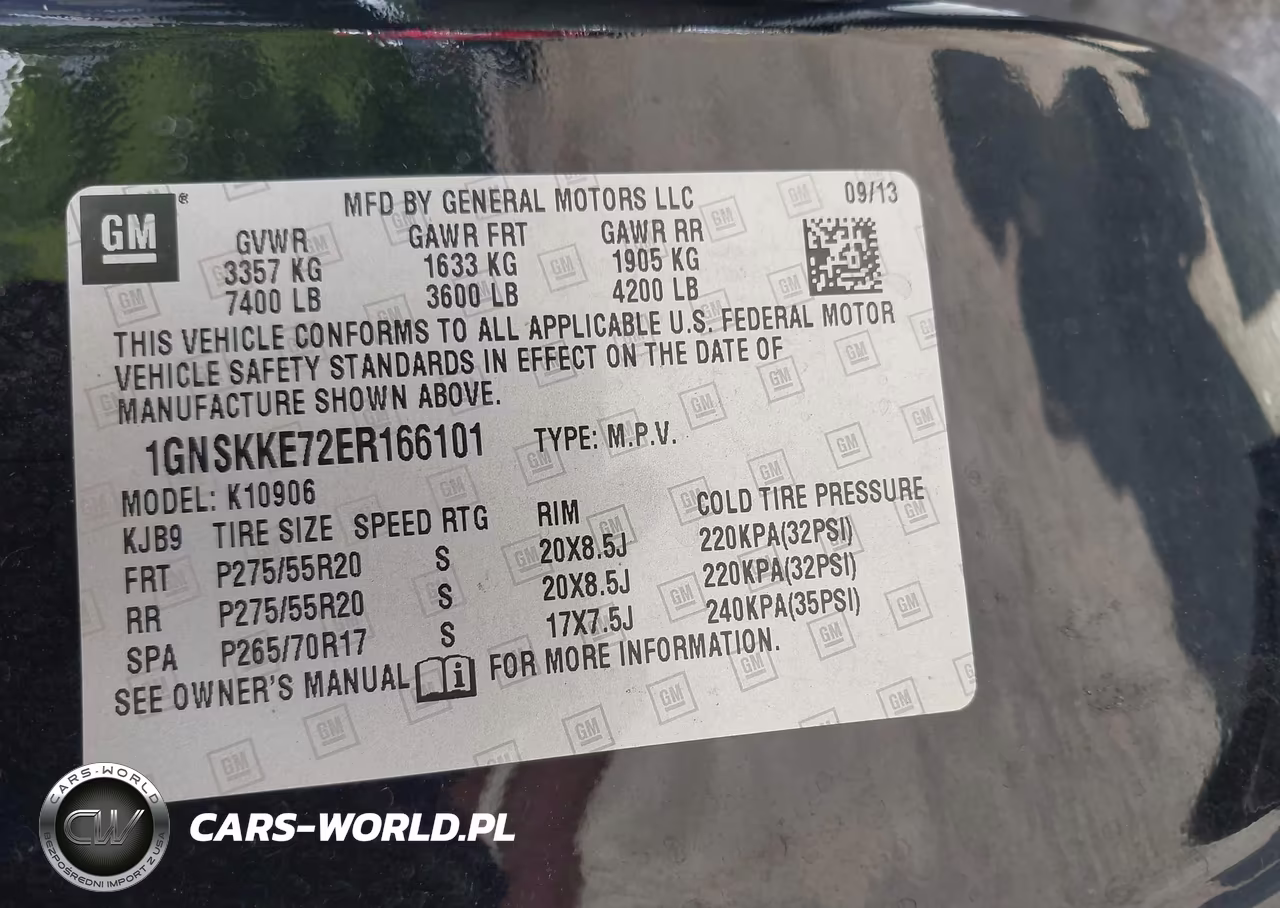 2014 Chevrolet Suburban Ltz VIN:1GNSKKE72ER166101 - 9