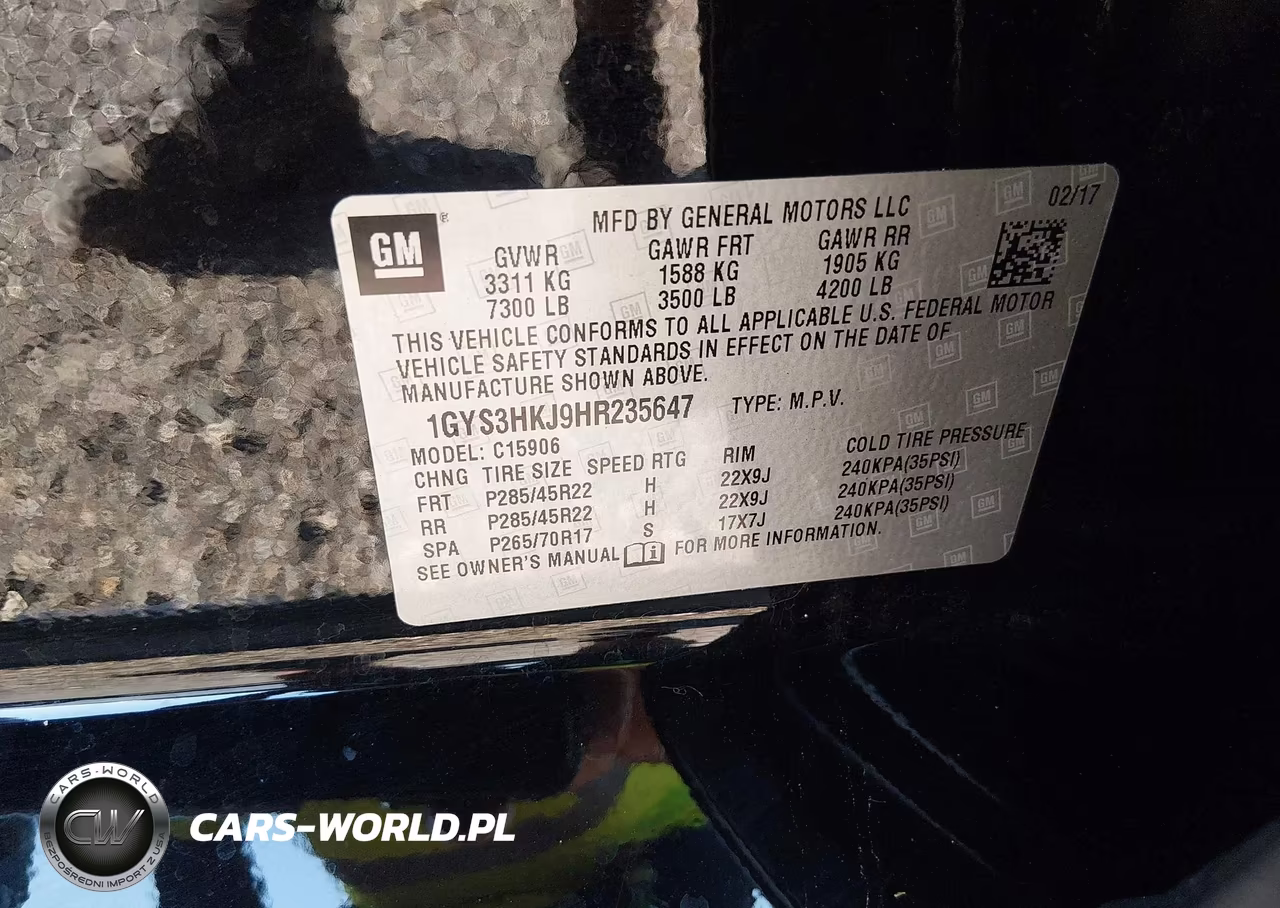 2017 Cadillac Escalade Esv Luxury VIN:1GYS3HKJ9HR235647 - 9