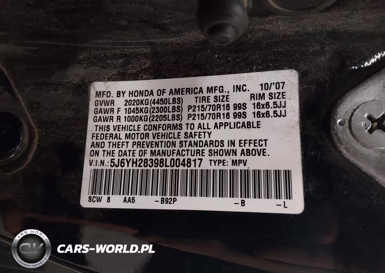2008 Honda Element Lx VIN:5J6YH28398L004817 - 9