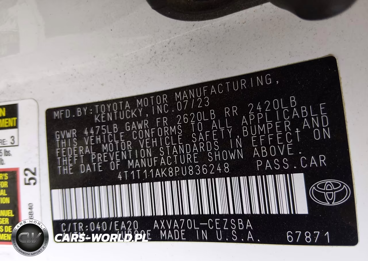 2023 Toyota Camry Se VIN:4T1T11AK8PU836248 - 9