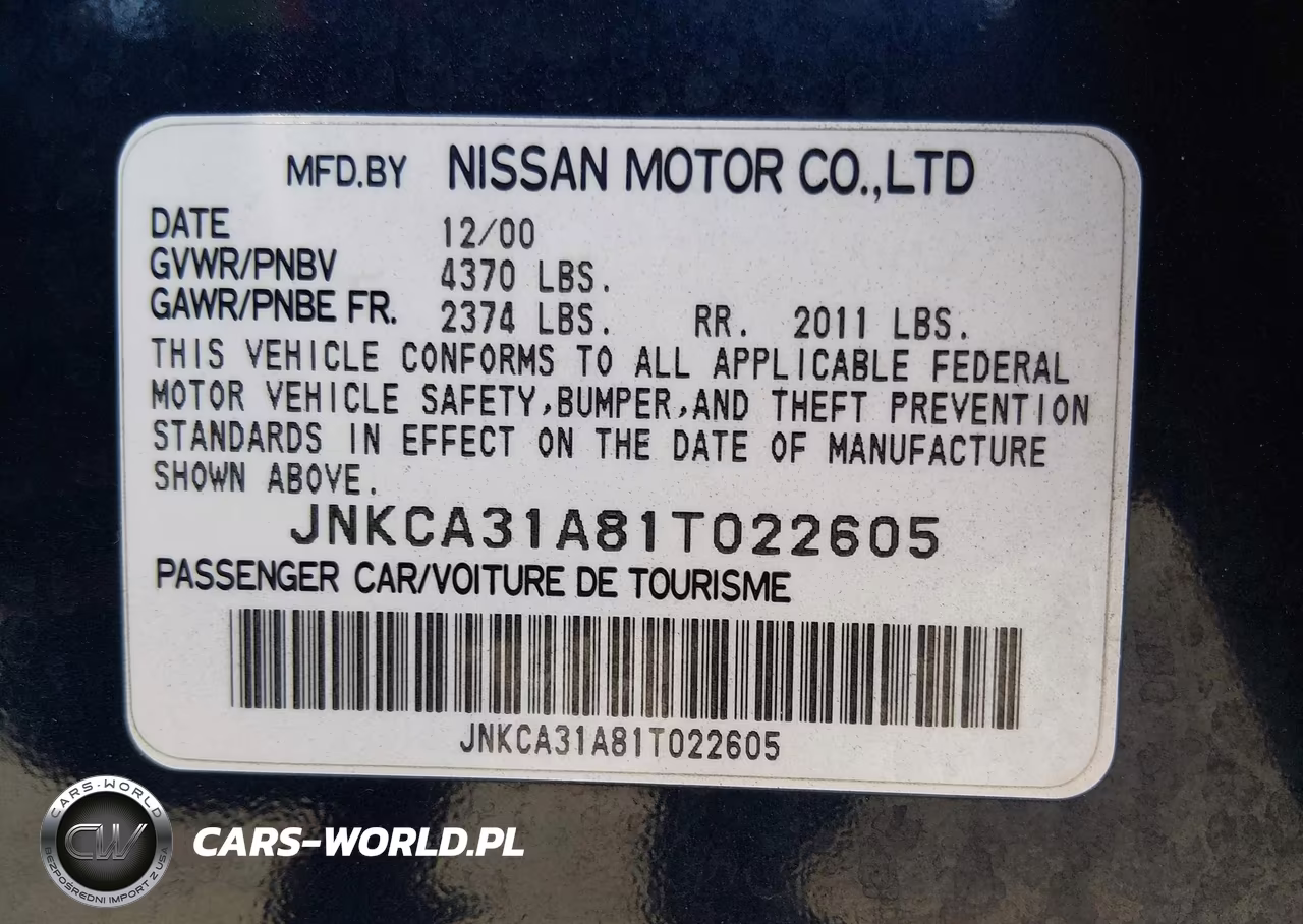 2001 Infiniti I30 Luxury VIN:JNKCA31A81T022605 - 9