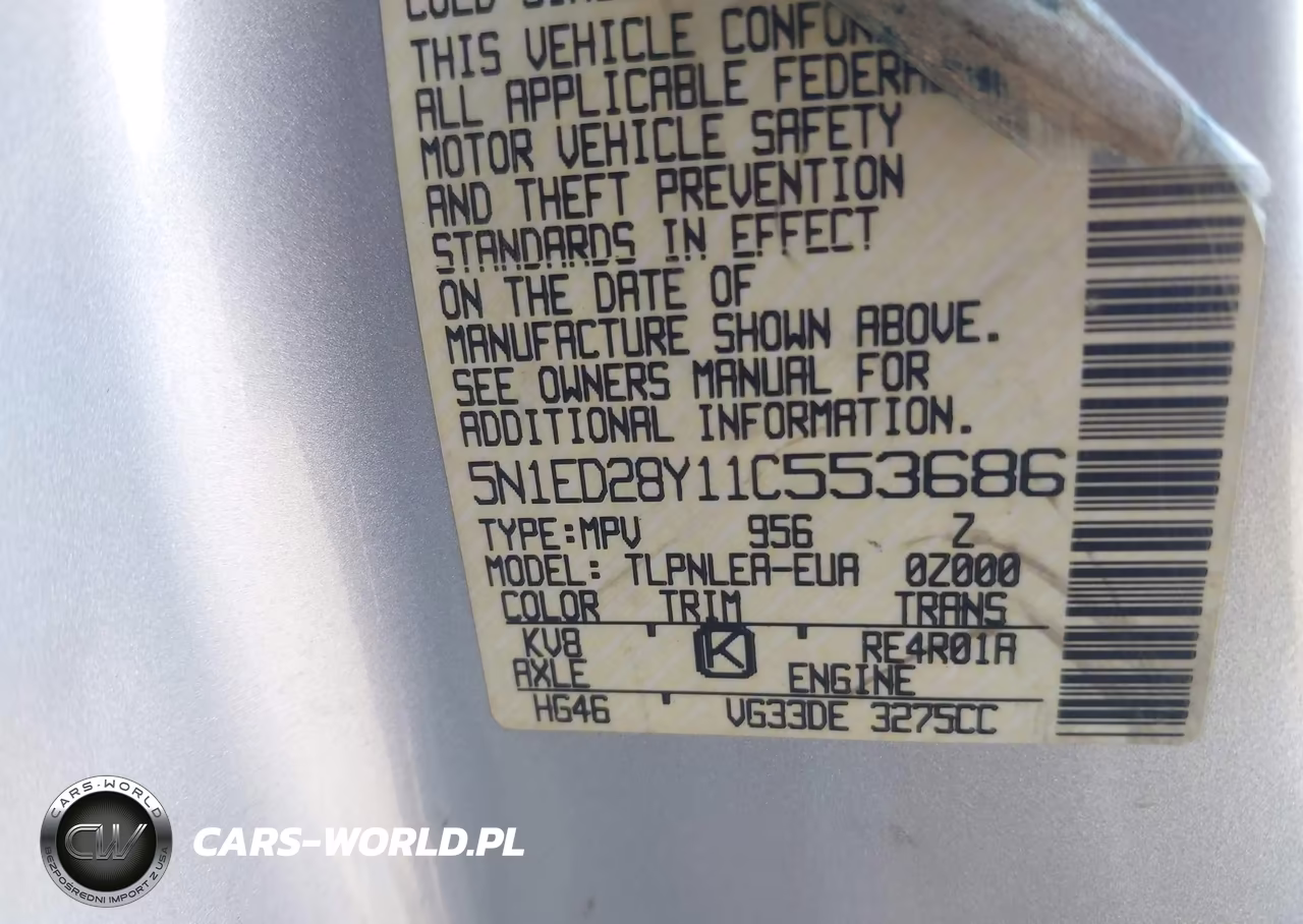 2001 Nissan Xterra Xe VIN:5N1ED28Y11C553686 - 9