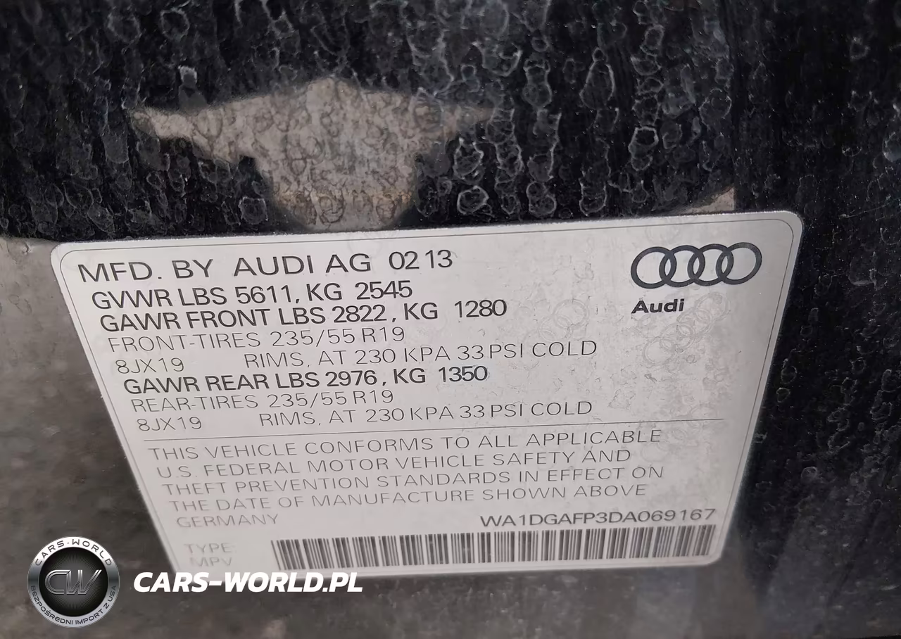 2013 Audi Q5 3.0T Premium Plus VIN:WA1DGAFP3DA069167 - 9