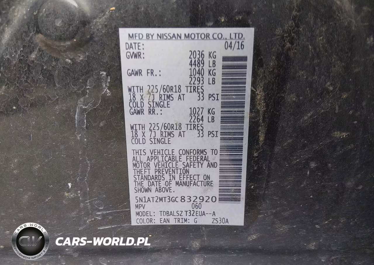 2016 Nissan Rogue Sl VIN:5N1AT2MT3GC832920 - 9