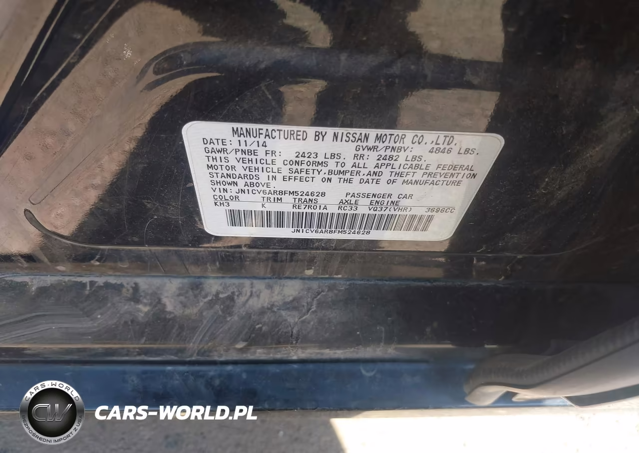 2015 Infiniti Q40 VIN:JN1CV6AR8FM524628 - 9