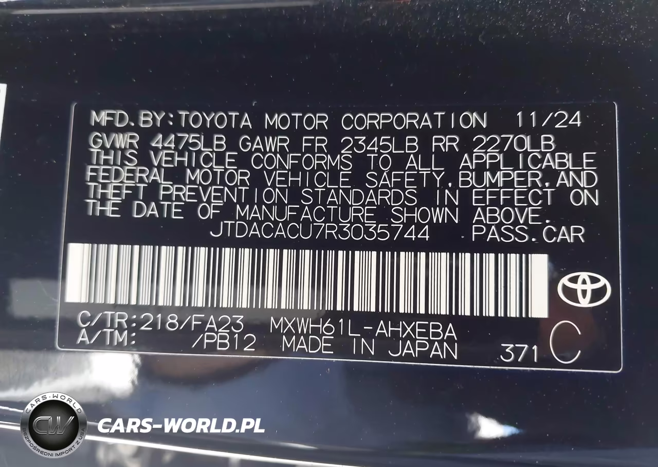 2024 Toyota Prius Prime Se VIN:JTDACACU7R3035744 - 9