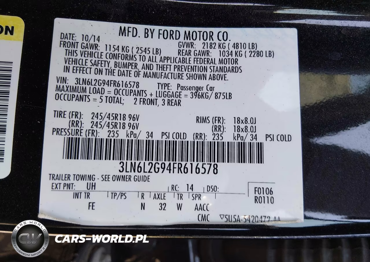 2015 Lincoln Mkz VIN:3LN6L2G94FR616578 - 9