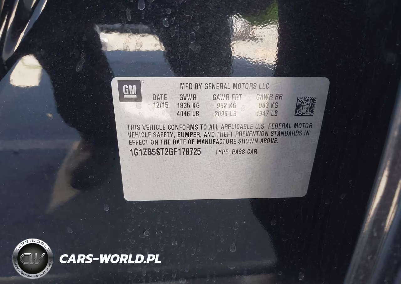2016 Chevrolet Malibu Ls VIN:1G1ZB5ST2GF178725 - 9