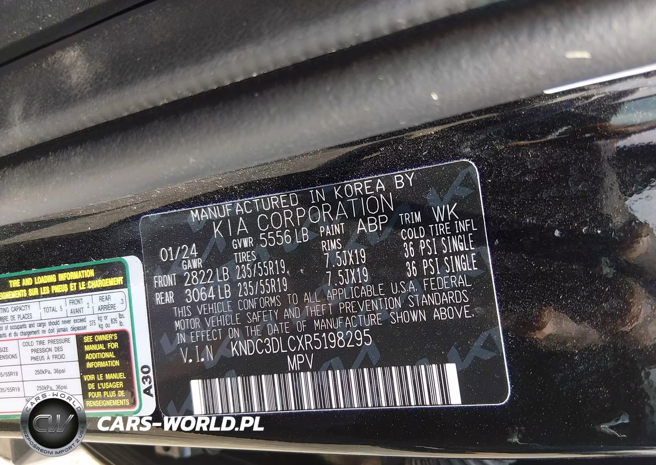 2024 Kia Ev6 Wind VIN:KNDC3DLCXR5198295 - 9