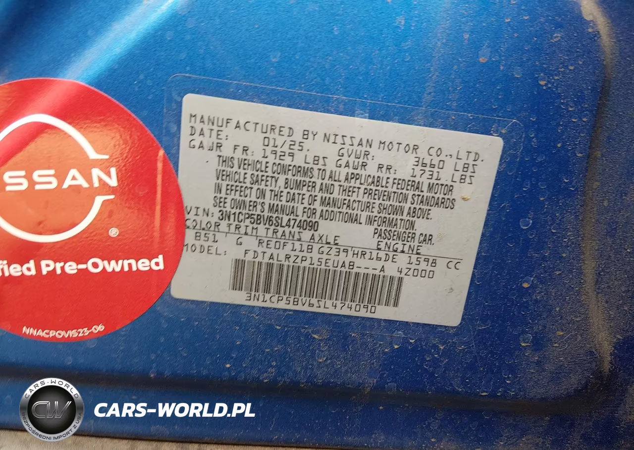 2025 Nissan Kicks Play S VIN:3N1CP5BV6SL474090 - 9