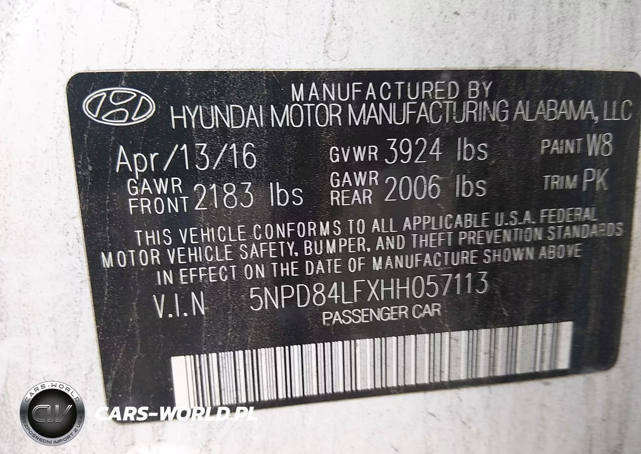 2017 Hyundai Elantra Se VIN:5NPD84LFXHH057113 - 9