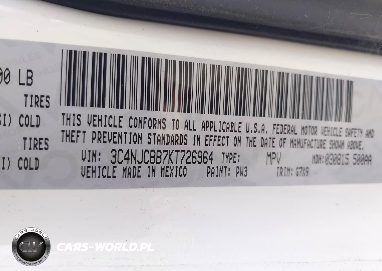 2019 Jeep Compass Altitude Fwd VIN:3C4NJCBB7KT726964 - 9