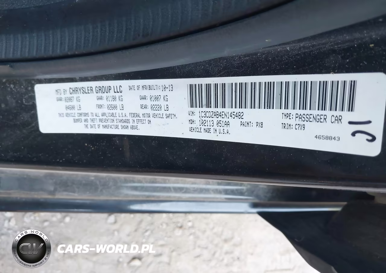 2014 Dodge Avenger Se VIN:1C3CDZAB4EN145482 - 9