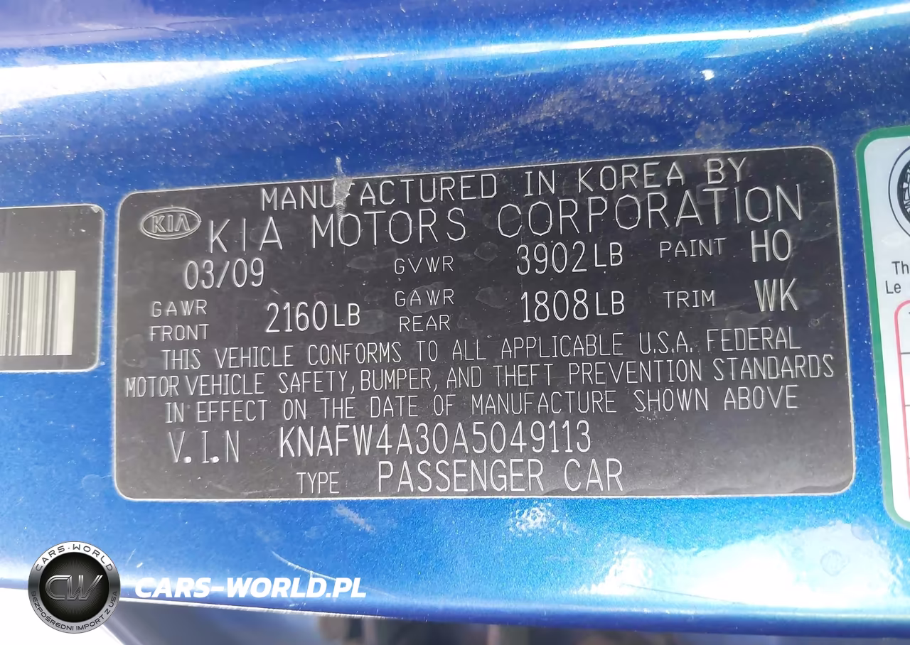 2010 Kia Forte Sx VIN:KNAFW4A30A5049113 - 9