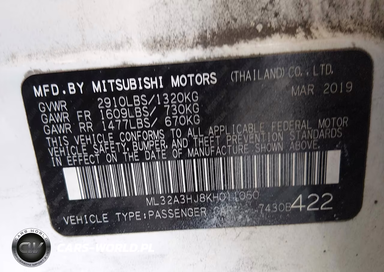 2019 Mitsubishi Mirage Es VIN:ML32A3HJ8KH011050 - 9