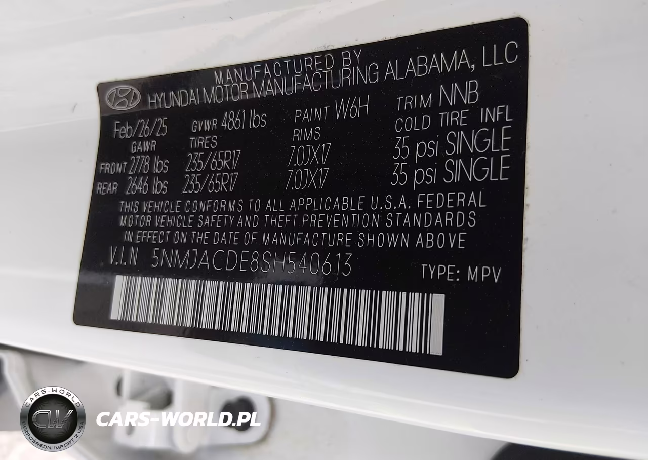 2025 Hyundai Tucson Se VIN:5NMJACDE8SH540613 - 9