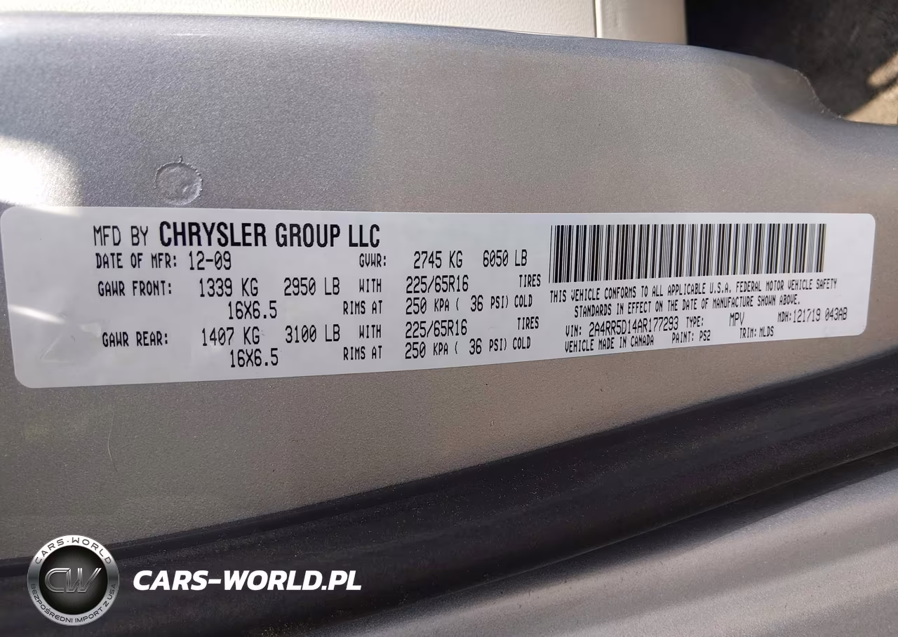 2010 Chrysler Town & Country Touring VIN:2A4RR5D14AR177293 - 9