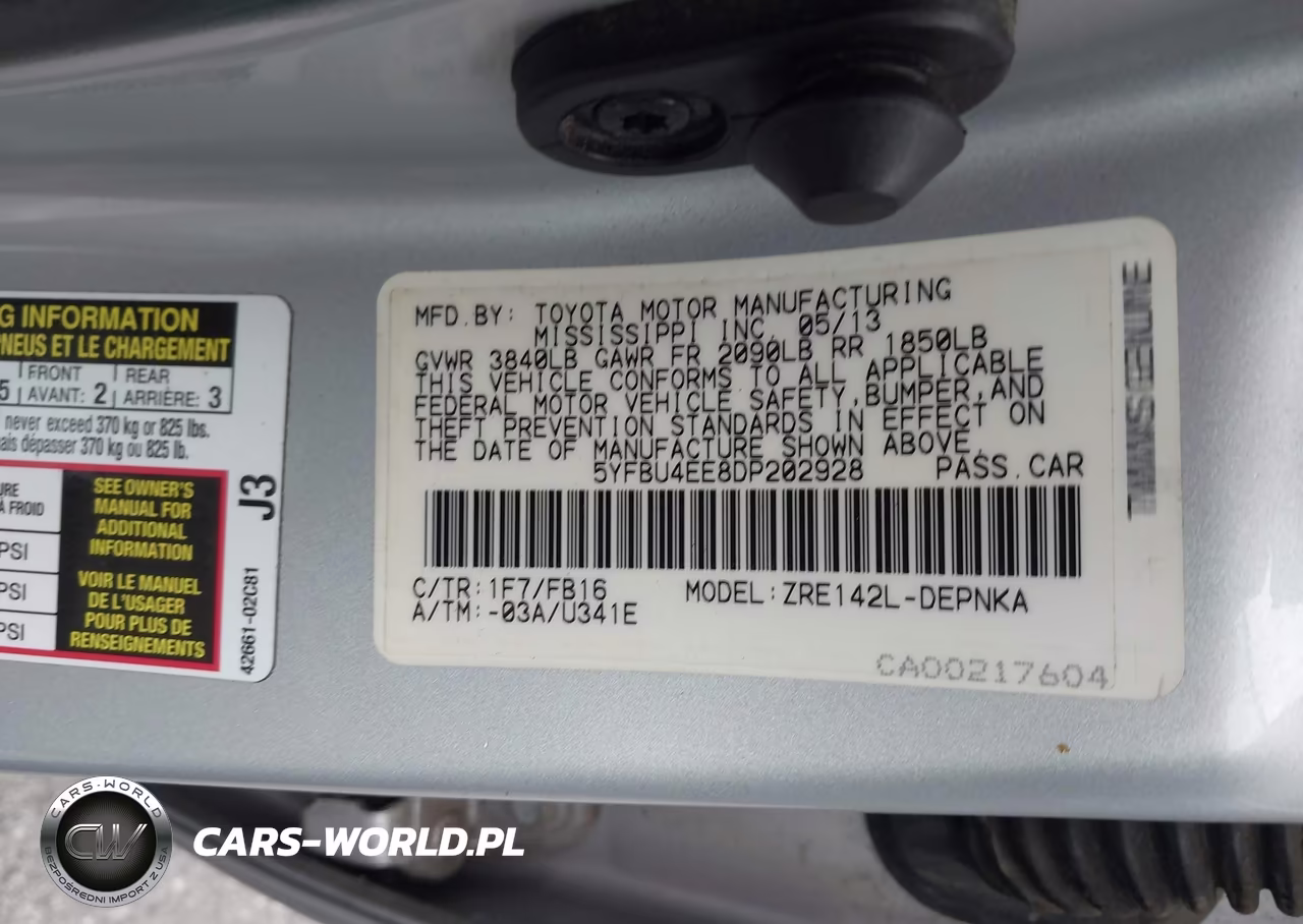 2013 Toyota Corolla Le VIN:5YFBU4EE8DP202928 - 9