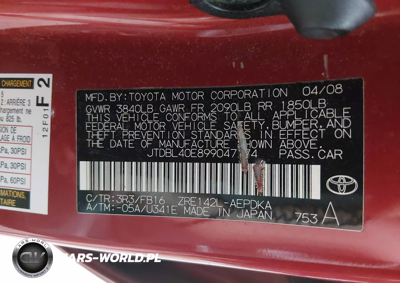 2009 Toyota Corolla Le VIN:JTDBL40E899047174 - 9