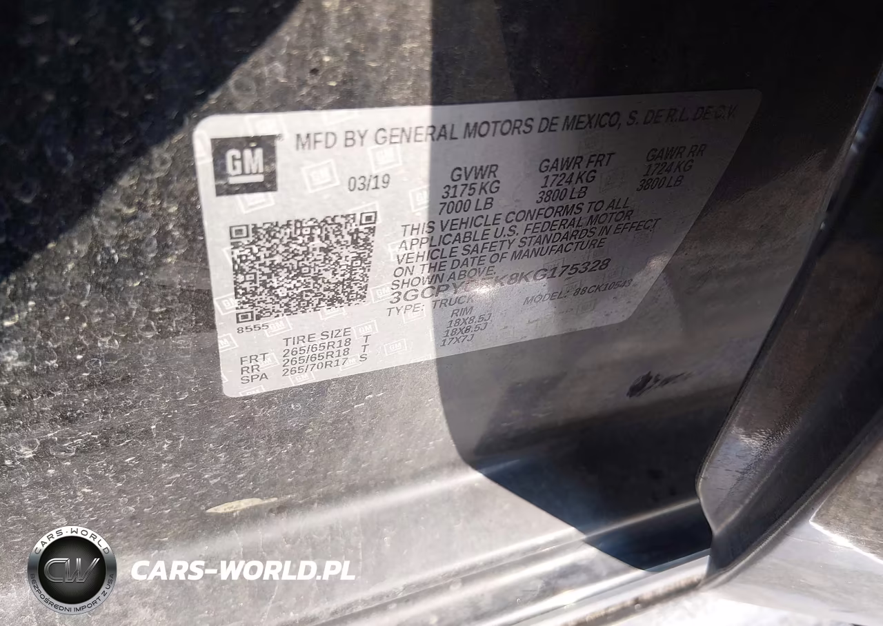 2019 Chevrolet Silverado 1500 Lt VIN:3GCPYDEK8KG175328 - 9