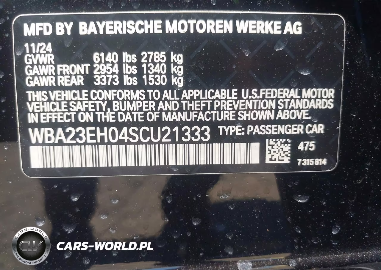 2025 BMW 740I VIN:WBA23EH04SCU21333 - 9