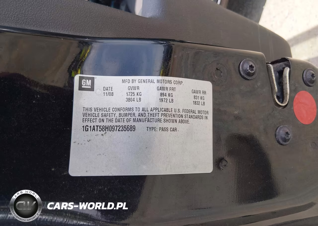 2009 Chevrolet Cobalt Lt VIN:1G1AT58H097235689 - 9